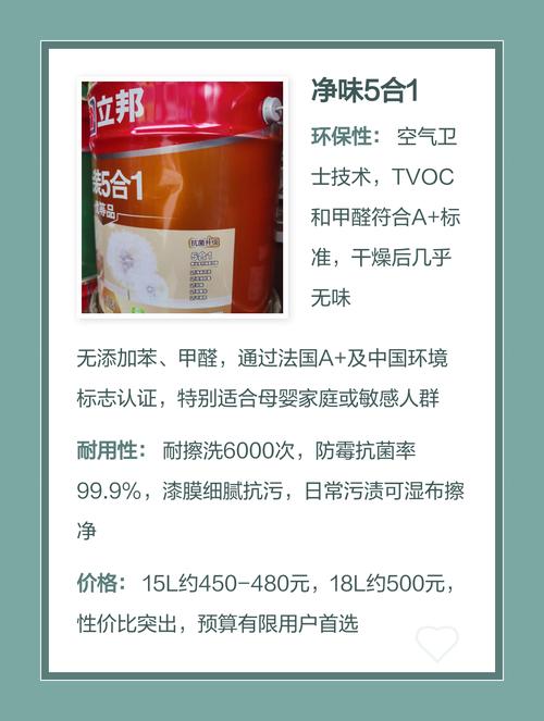 抗甲醛乳胶漆选购对比