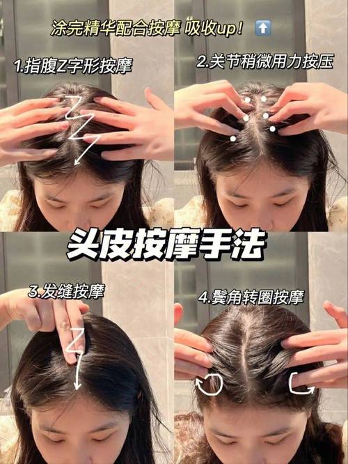 正确指腹按摩头皮手法演示图