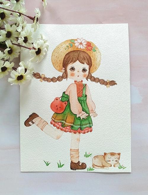 那是女儿的第一幅水彩,现在它……