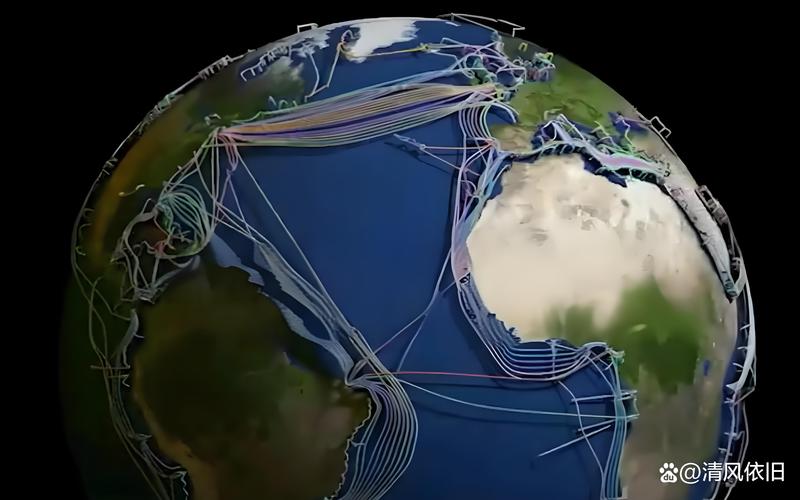 全球海底光缆3D渲染图