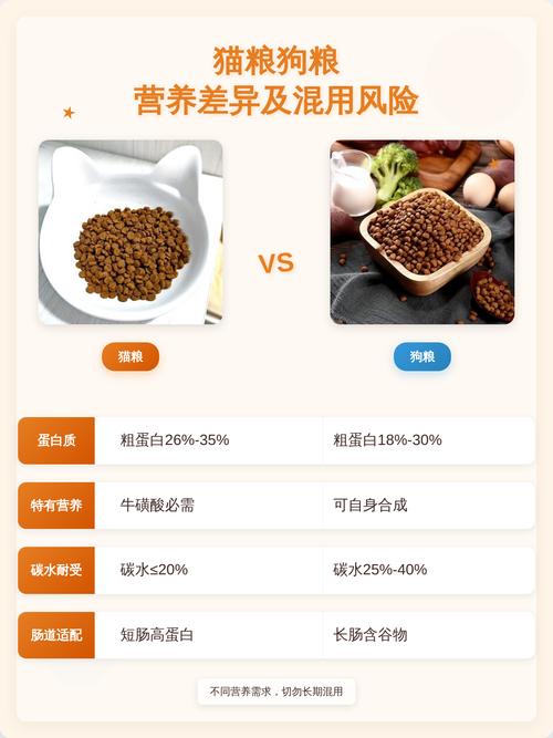 猫粮与狗粮营养成分表对比