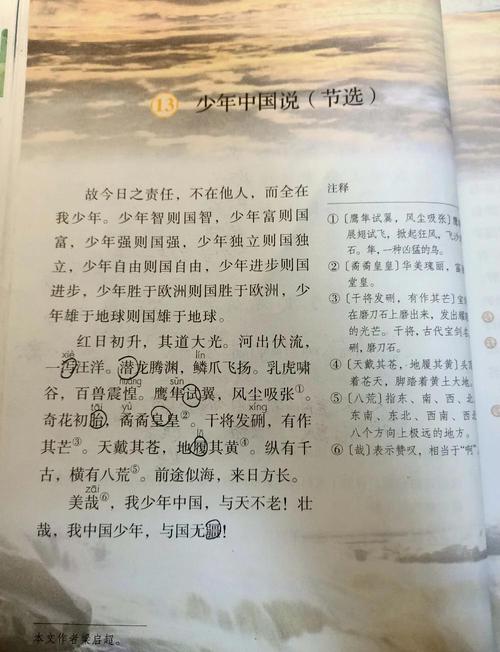 小学语文老师课堂指导学生《少年中国说》朗读