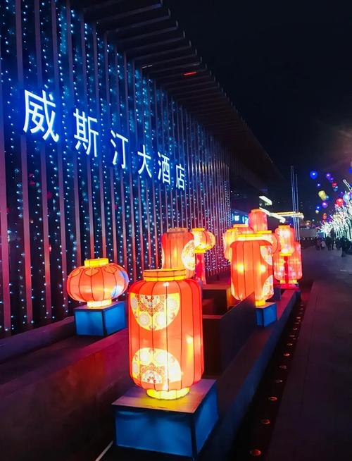 威斯汀屋顶大雁塔夜景