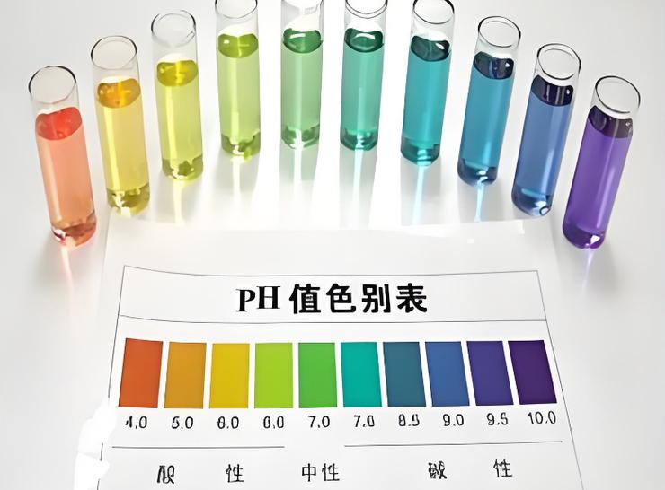 酸碱指示剂石蕊试纸变色对比图