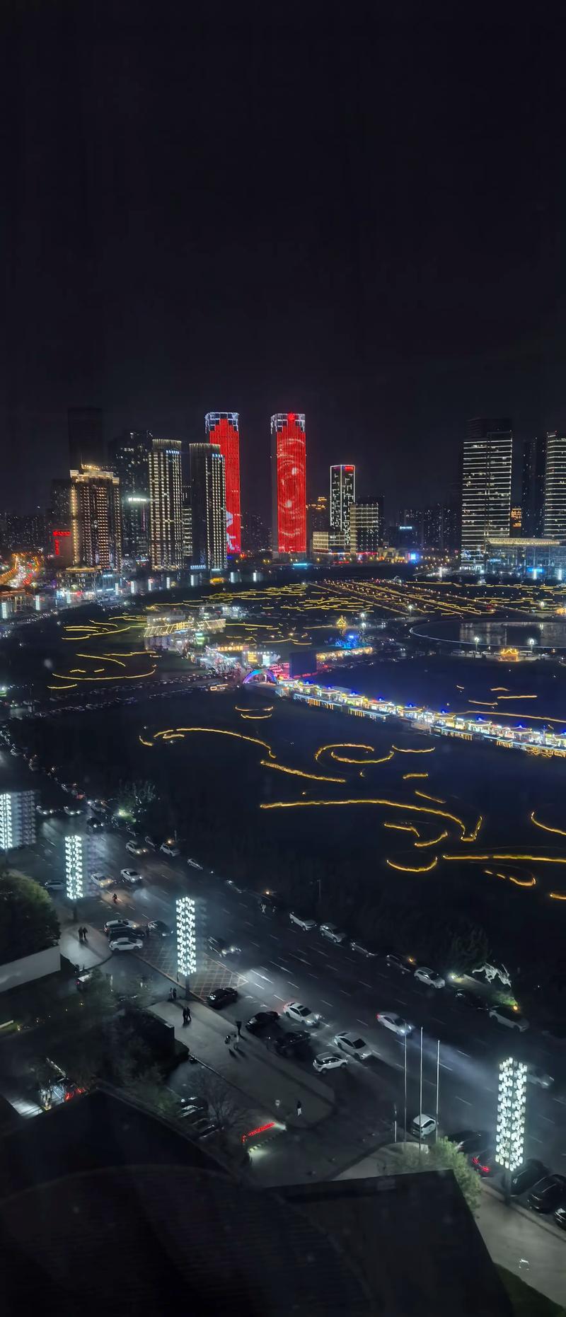 大连星海广场夜间灯光秀