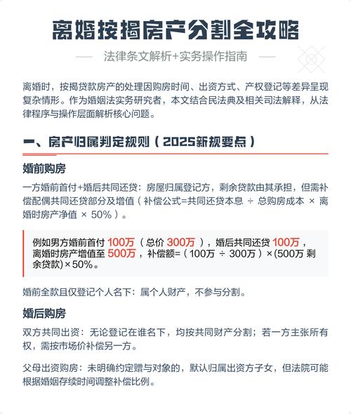 离婚按揭房产补偿计算实例图