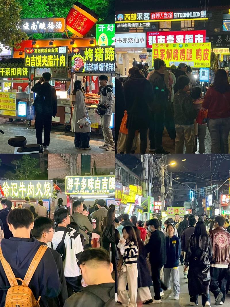 景区高价小吃摊位与本地居民巷子里的小吃店对比