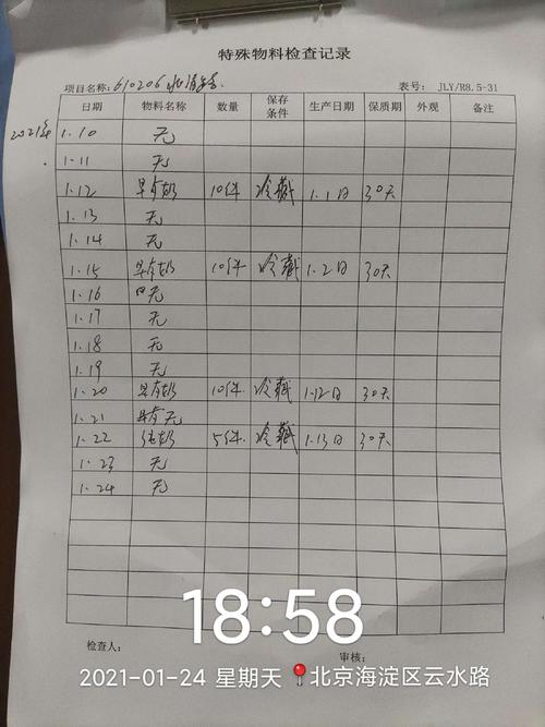阳极氧化车间槽液日常检测记录白板实拍