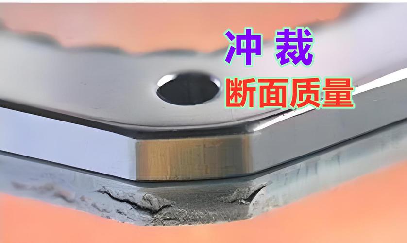 不同冲裁间隙冲裁断面实物对比图