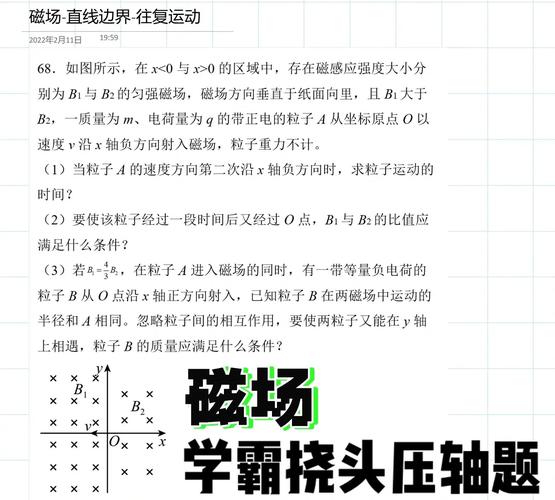 高中物理电场磁场综合错题本实拍