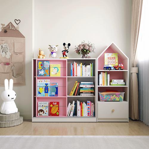 儿童书架正面朝外展示绘本实拍图
