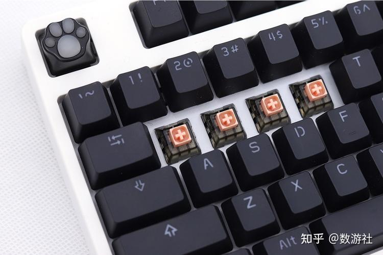 凯华Box光轴机械键盘轴体实物特写