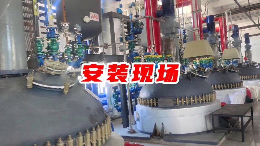 搪瓷反应釜厂家技术人员上门安装现场