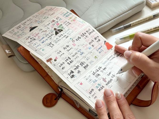 普通人手写日常健康记录笔记本实拍