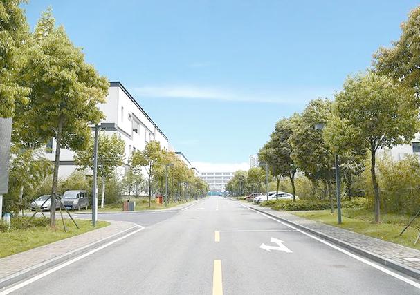 江浙专精特新型工业园区内部路网实拍