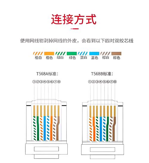 六类网线与水晶头细节特写图