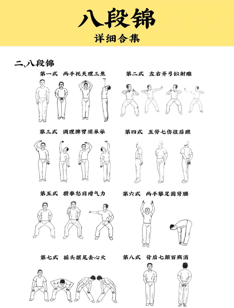 标准八段锦起式动作示范图