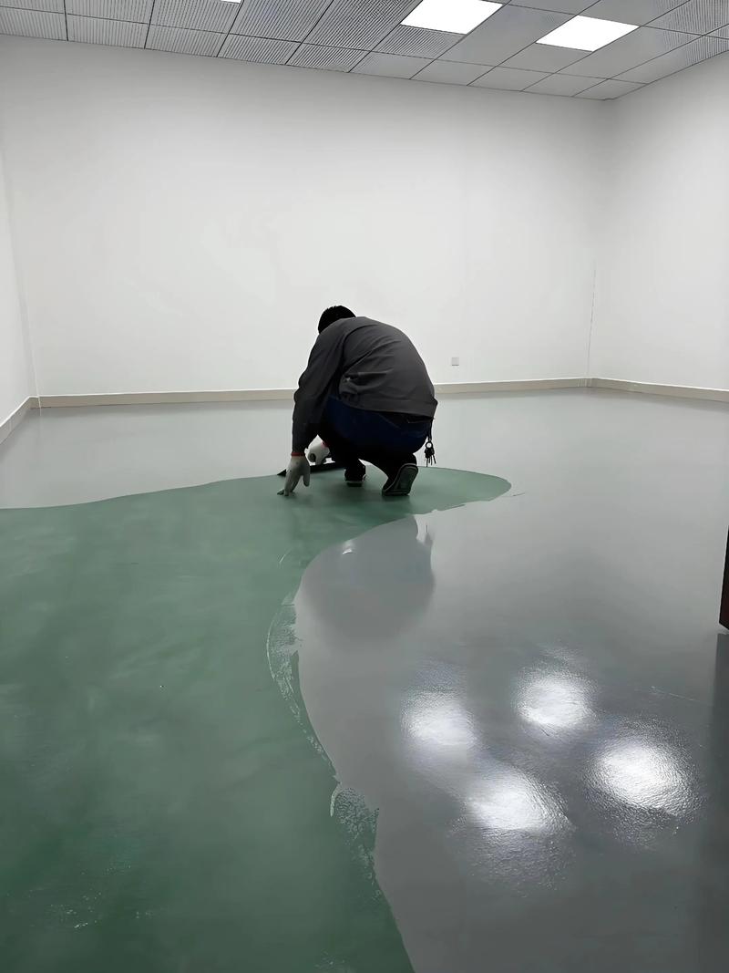 工业厂房抗静电涂料涂刷完工图