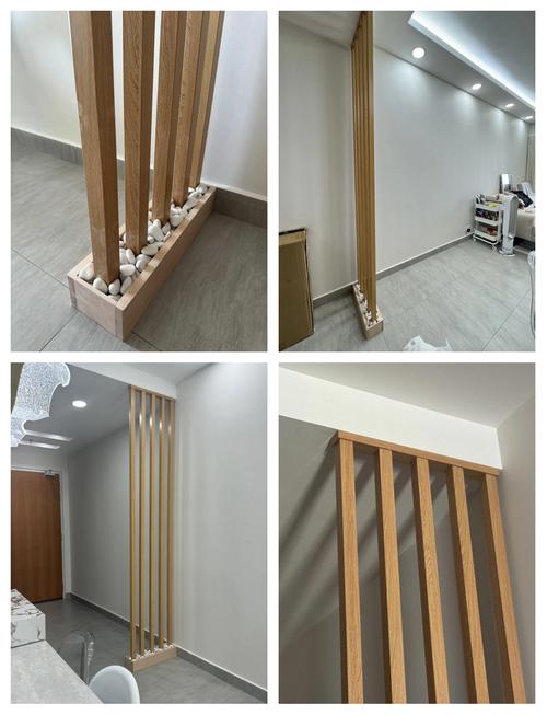 玄关镂空隔断安装施工现场图