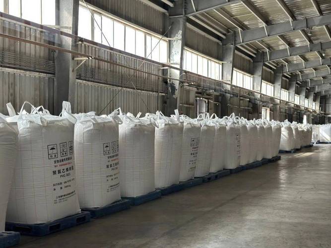 氯碱工业车间袋装工业碱成品堆放