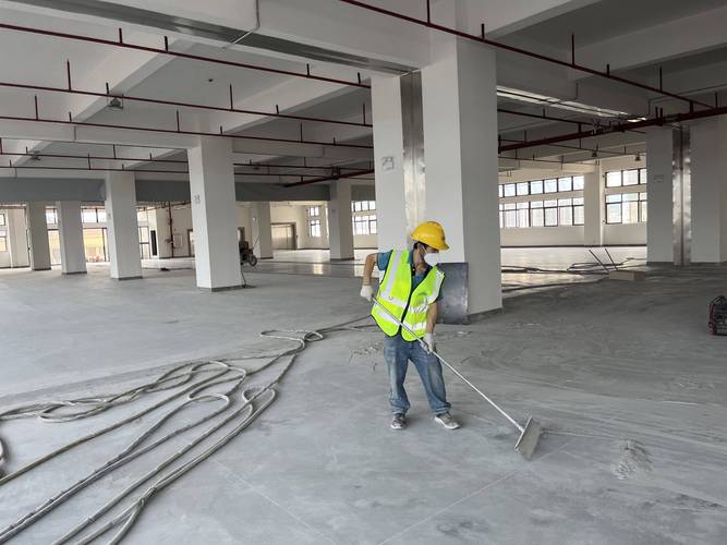 工业厂房重型AGV行走区域地面找平施工