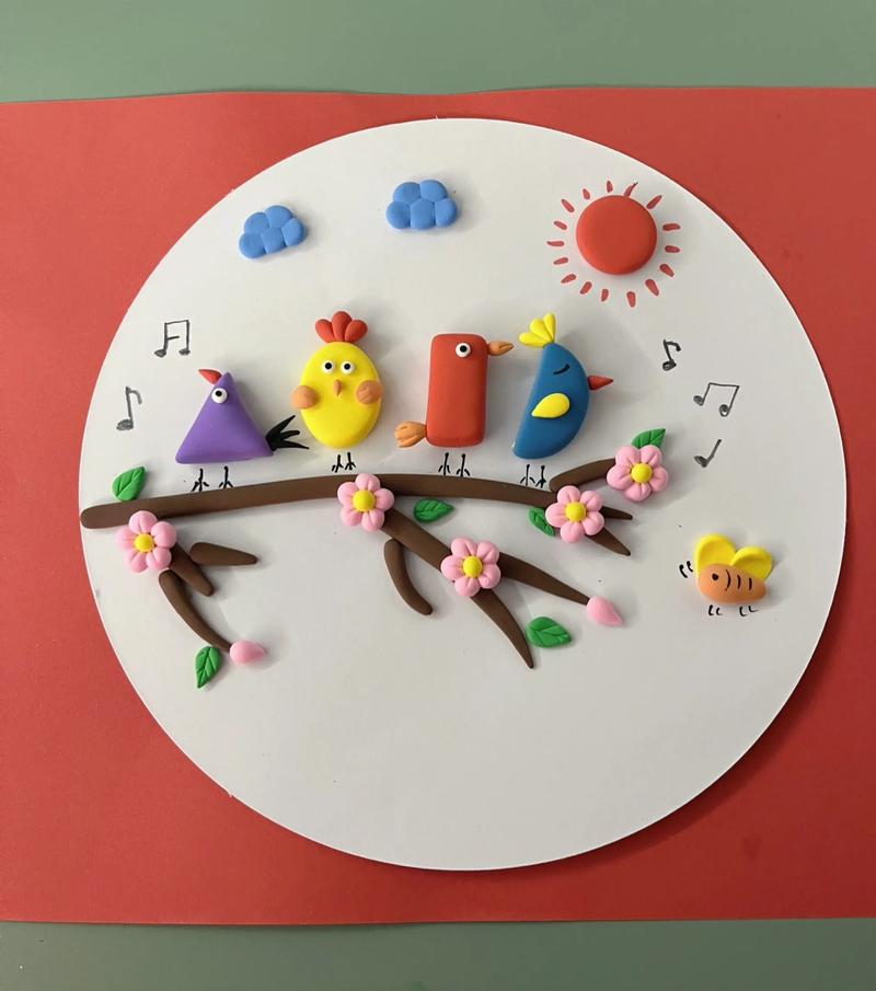 幼儿园孩子创意手工制作场景