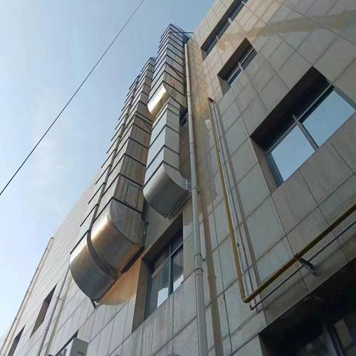 秦岭山区数据中心室外通风管道实景