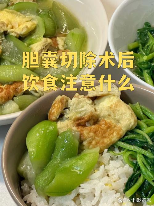 胆囊切除术后四周低脂软食搭配参考