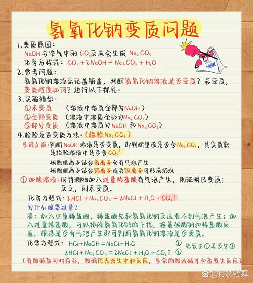 初中化学氢氧化钠变质探究实验流程图