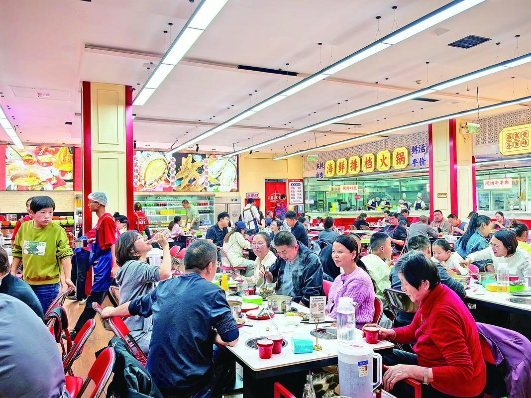城市商圈日常外出就餐人群场景