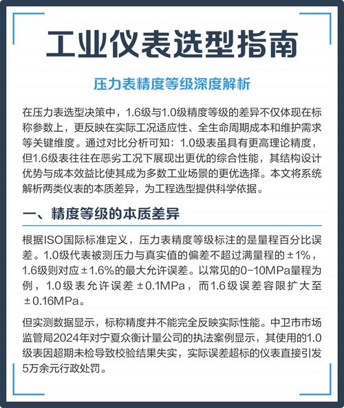 工业仪表选型与维护的几点忠告