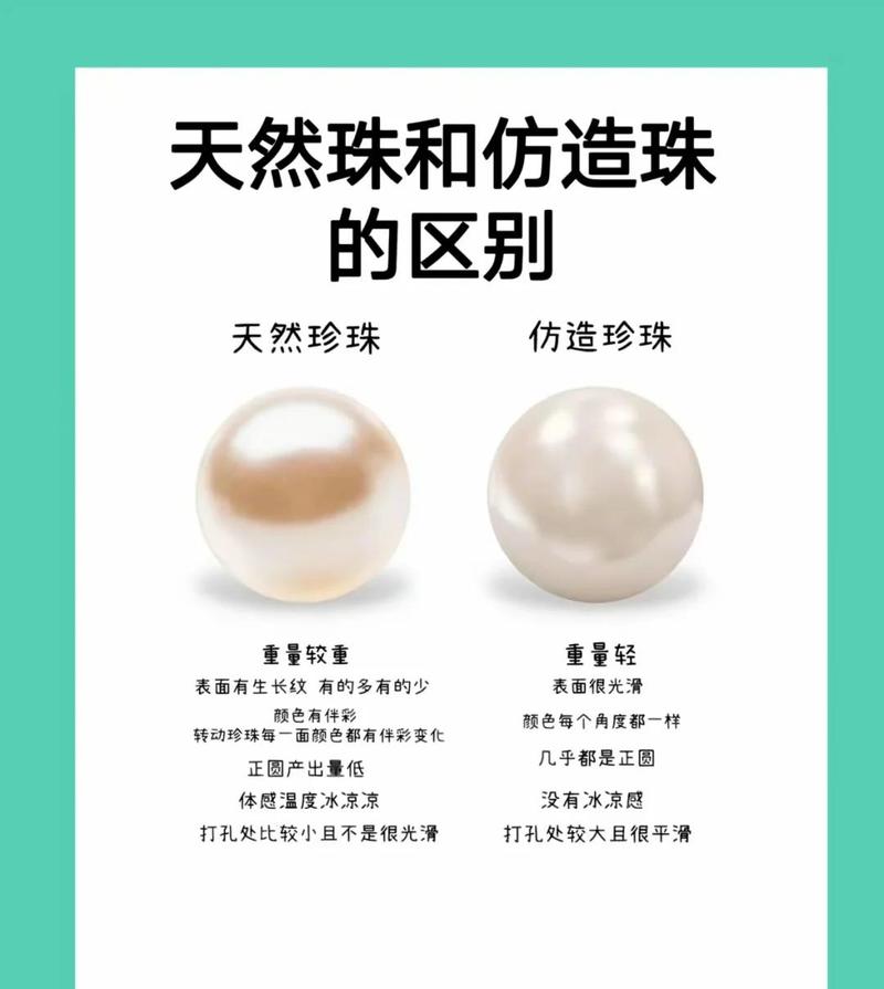 真珍珠和假珍珠对比细节图 新娘项链材质鉴定
