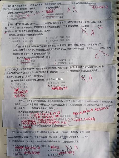公务员考试行测错题本整理实拍图