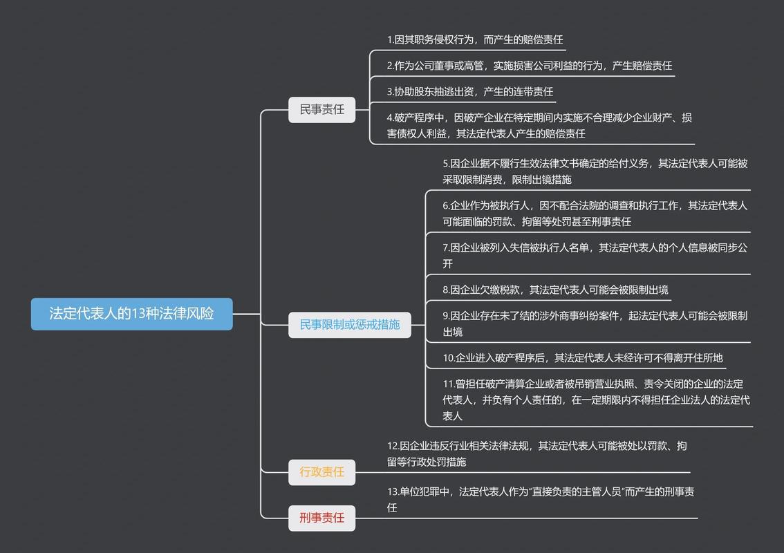 法定代表人法律风险责任解析图