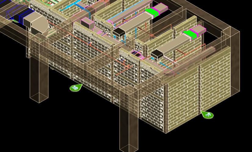 BIM模型全屋定制建材尺寸预排效果图