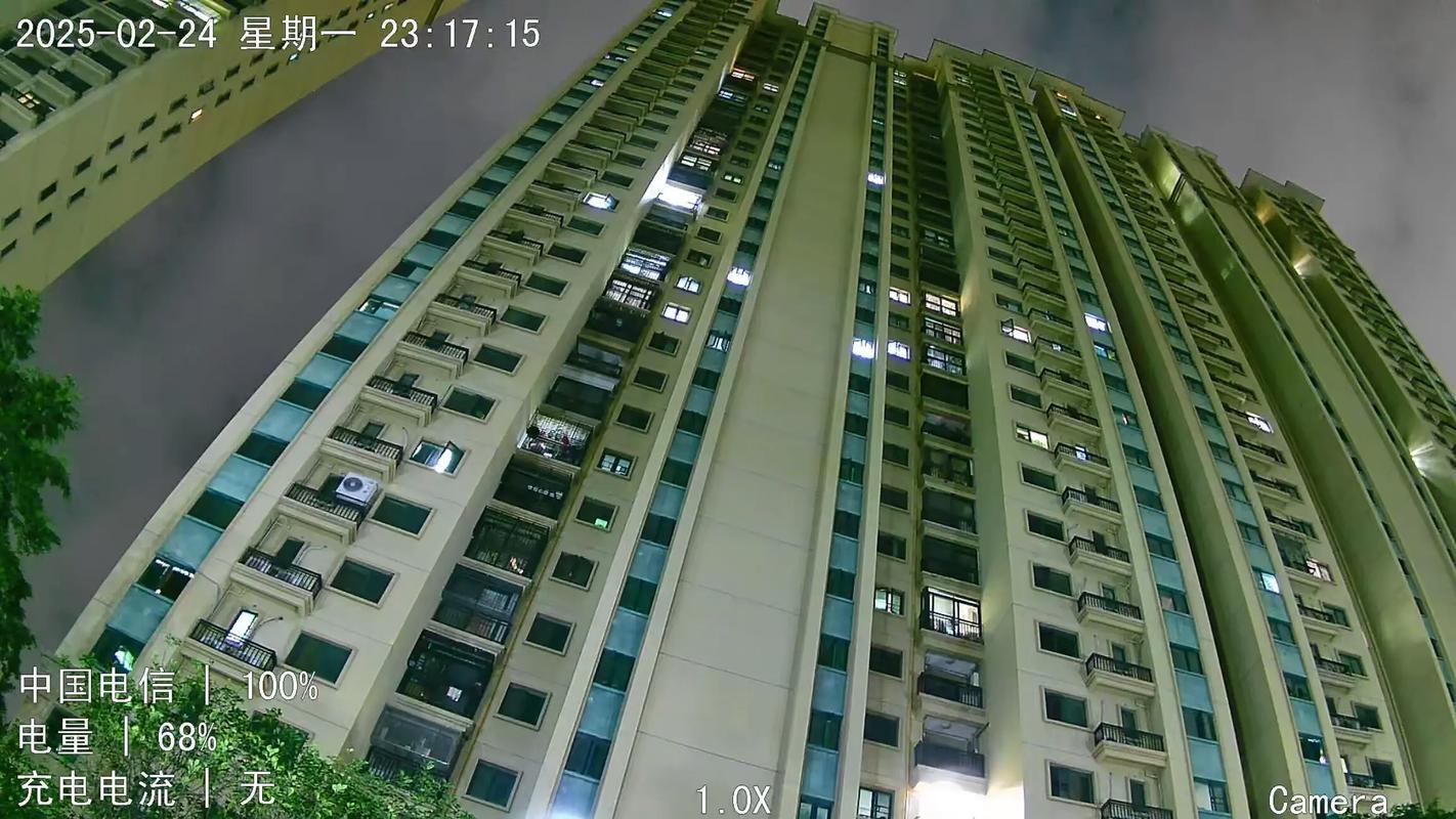 高空抛物一楼门口监控拍摄画面