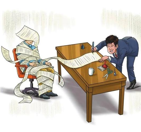 高校教师职称评审看重论文而非产业化的讽刺漫画