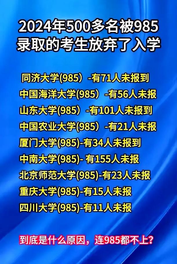 那些放弃985选择的人