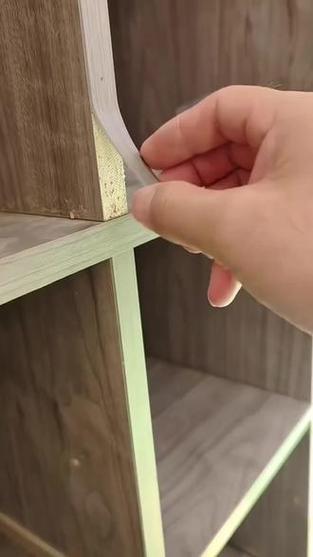 家装柜体拐角封边开胶实拍图