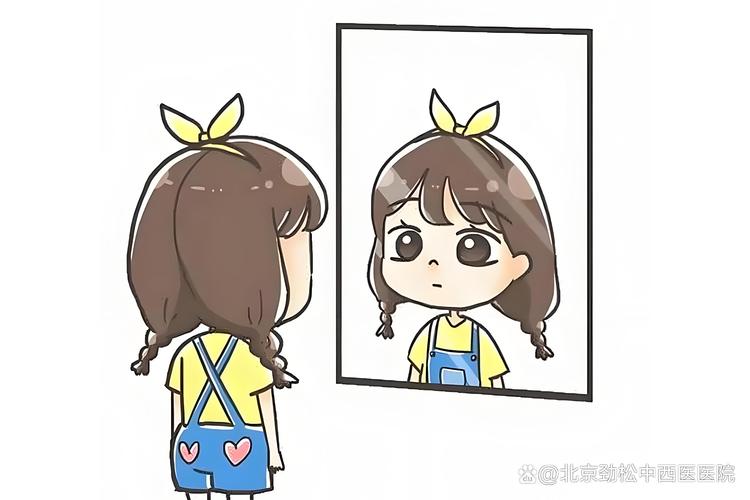 对着镜子做鬼脸释放压力的年轻人