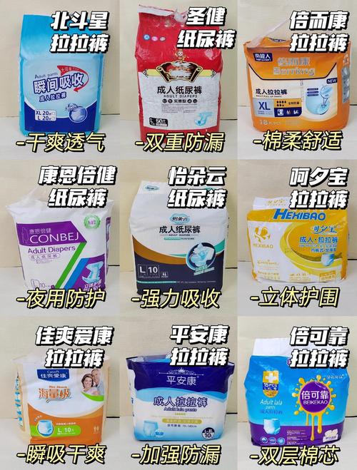 成人纸尿裤产品分层包装对比图