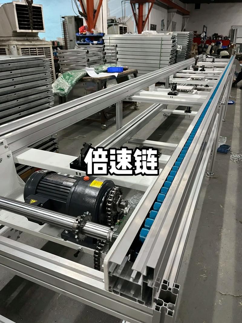 倍速链输送线回程段噪音测试现场