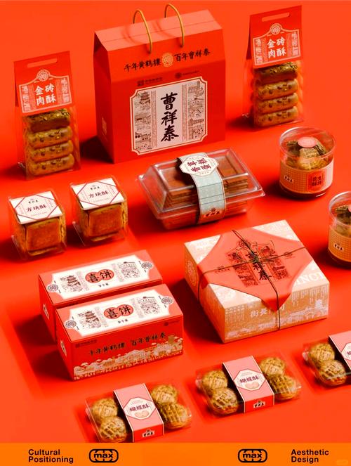 老字号糕点铺传统桂花糕与新盲盒包装对比图