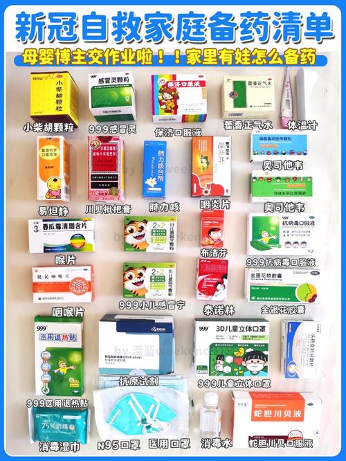 冰箱门上张贴的儿童用药记录表格与智能药盒