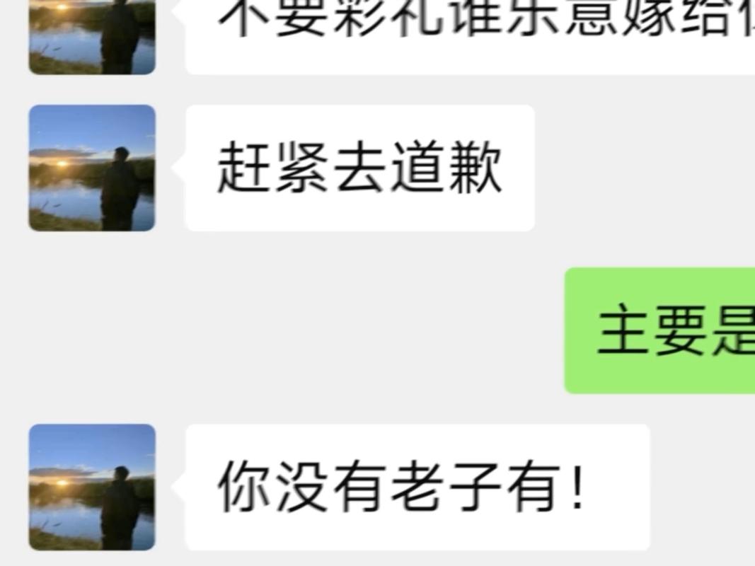 彩礼返还纠纷协商聊天记录截图