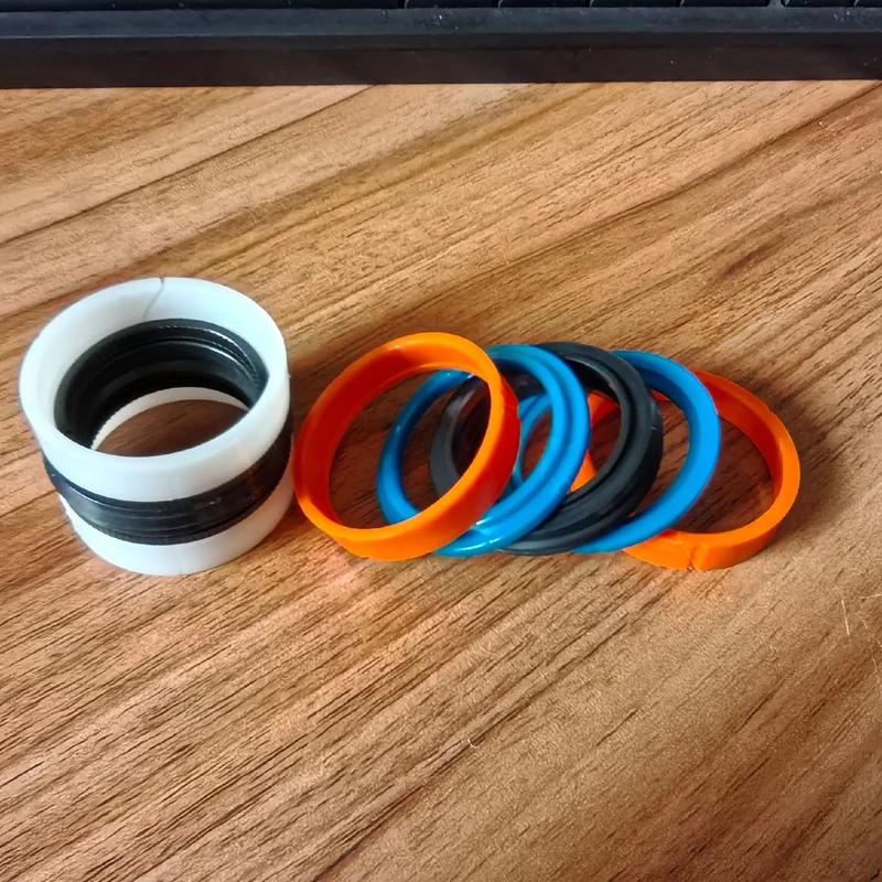 气缸活塞密封件品牌对比实物图