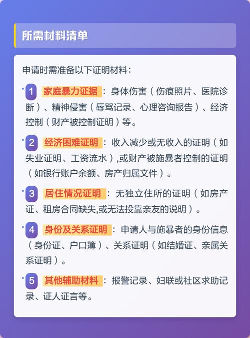 家暴庇护申请流程指引图