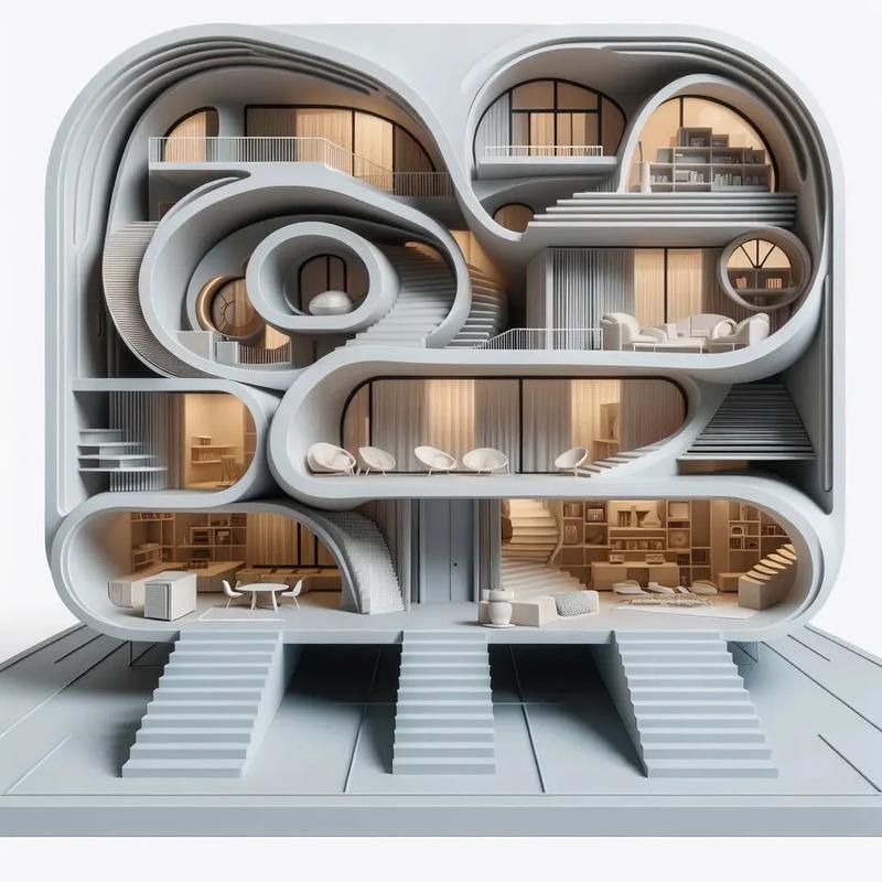 AI大模型错误的建筑设计图