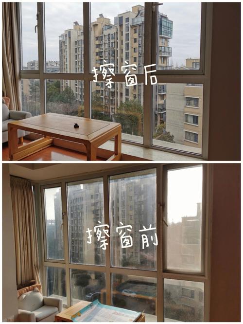 临街住宅白天开窗室内积灰对比