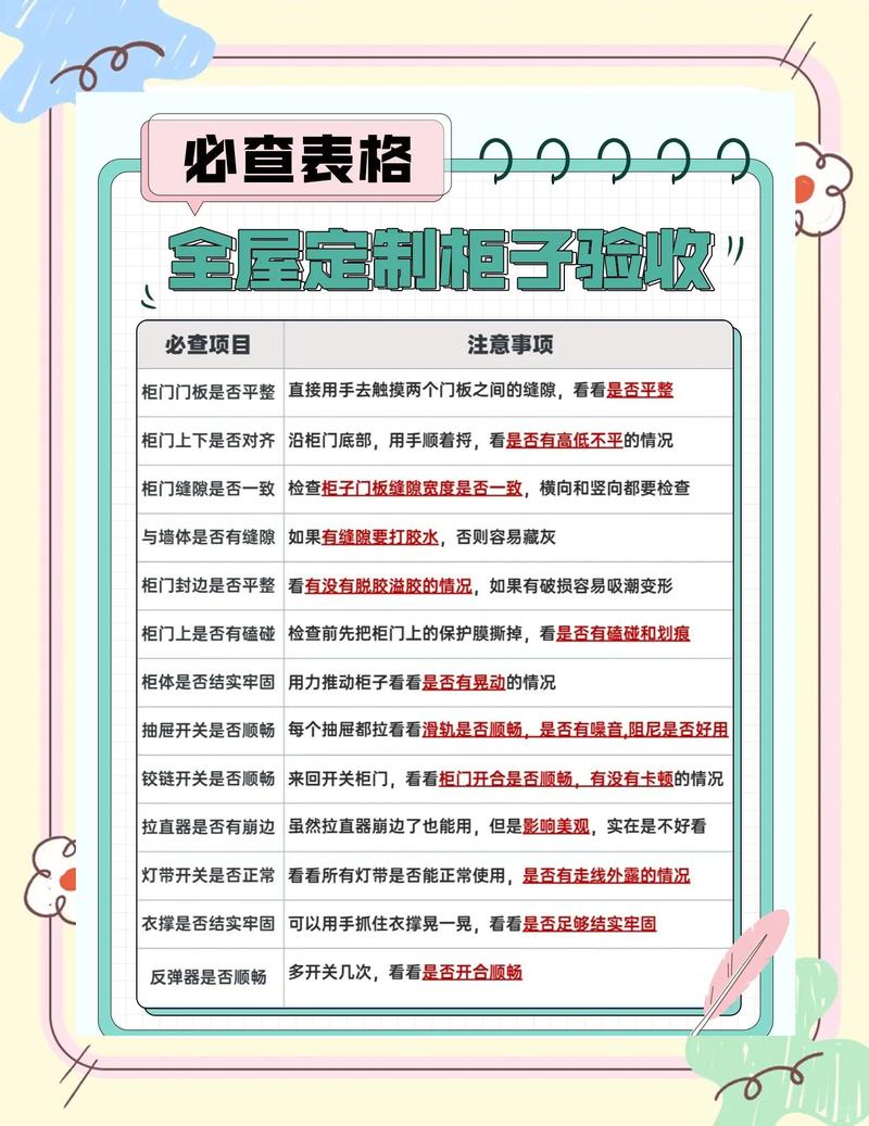 斗柜验收与日常保养问题